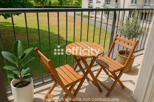 Appartement 3 pièces - 60 m² Exclusivité efficity