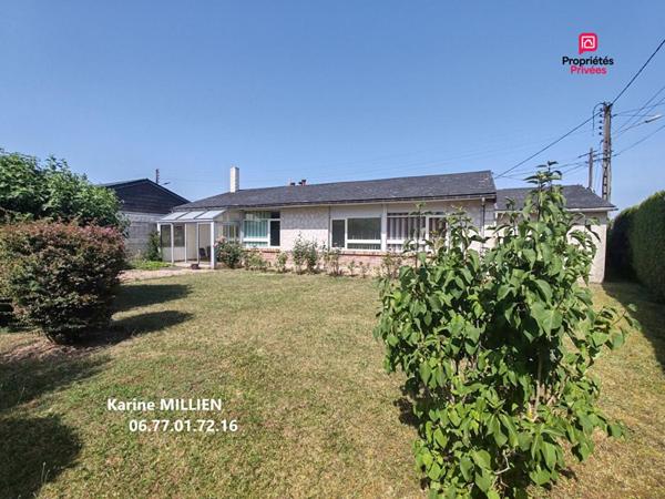 EZY SUR EURE 27530 Maison de PLAIN-PIED - 3 chambres - 2 garages - Appentis - Terrain - 175000  HAI