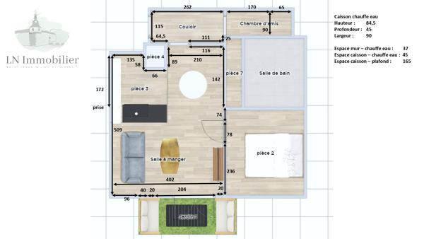 CONCARNEAU – T2 AU DERNIER ÉTAGE AVEC BALCON ET PARKING
