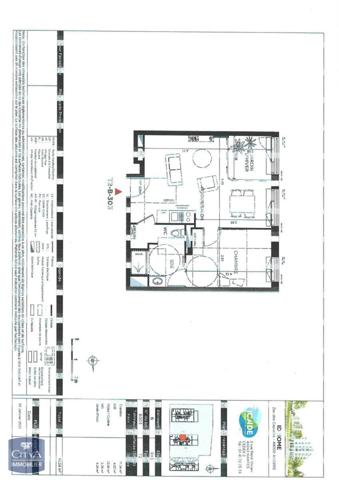 Location appartement 2 pièces de 46.54m²
