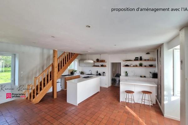 Maison 201 m², 4ch + bureau + T2, terrain 6800 m²