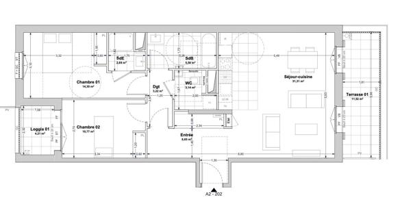 Appartement à vendre 3 pièces 79 m² La Rochelle