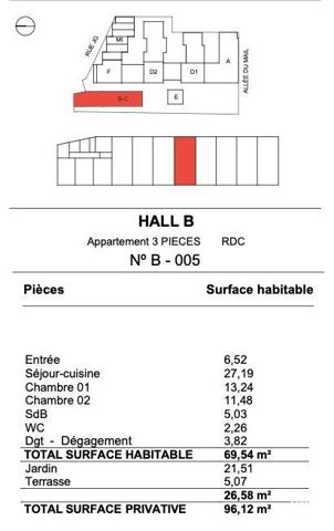 Appartement à vendre 3 pièces 69 m² La Rochelle