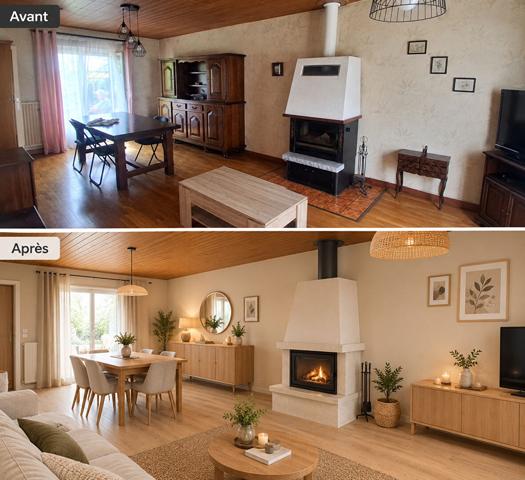 MAISON 5 PIECES- TERRASSE GARAGE et TERRAIN  de 389 m2  à HERICOURT