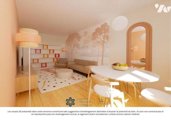 Nancy Boudonville : Appartement de 51m2 avec garage