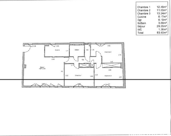 Appartement à vendre 4 pièces 83 m² Paris 15