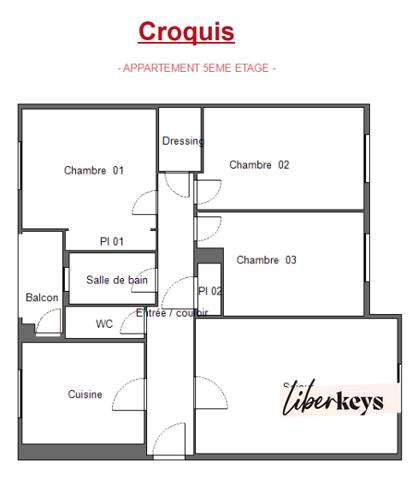 Rennes St-Yves / Rue de Nantes – T4, 70,41 m² / Rénové, lumineux, calme, modulable - Rés. sécurisée & fermée, Parking libre
