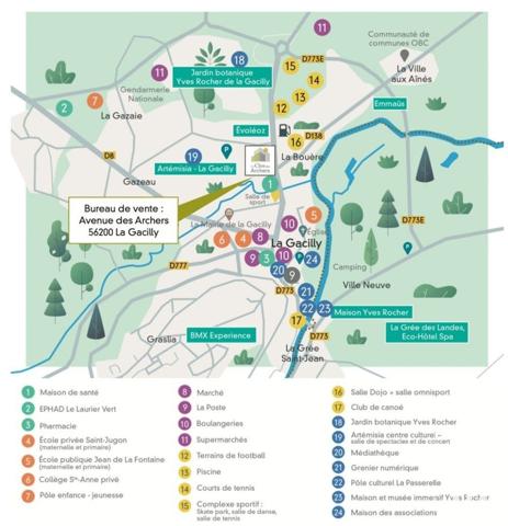 Appartement 2 pièces de 46 m² à La Gacilly (56200)