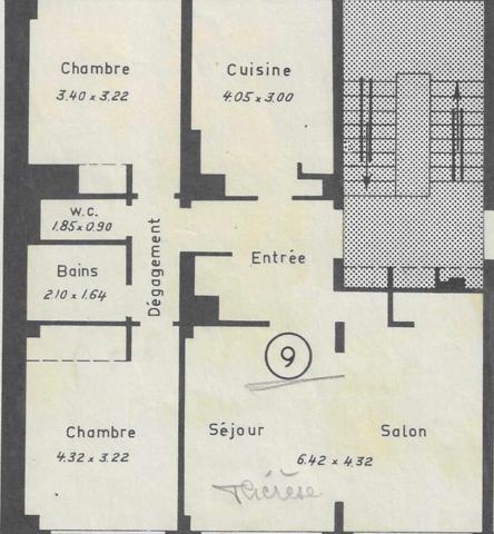 Villers les nancy , appartement 80M2 à rénover