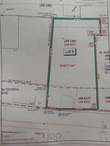 Terrain à vendre de 611 m² à Art sur Meurthe (54510)