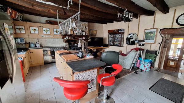 Maison en pierre pleine de charme avec cour, jardin et dépendances