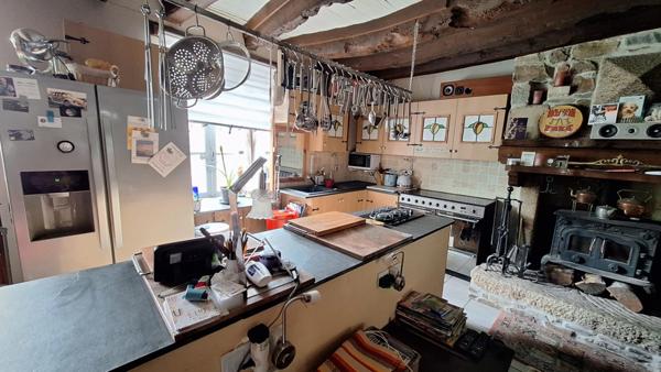 Maison en pierre pleine de charme avec cour, jardin et dépendances