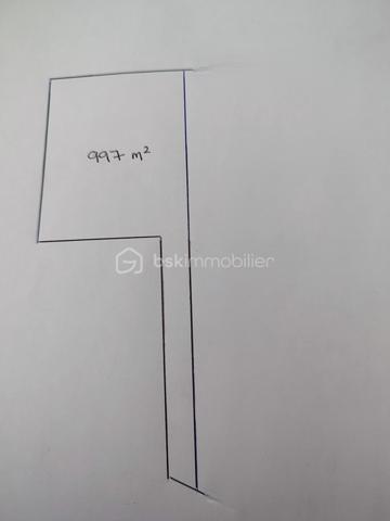 Terrain de 997 m²