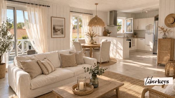 T3 duplex lumineux avec double terrasse – Calme 