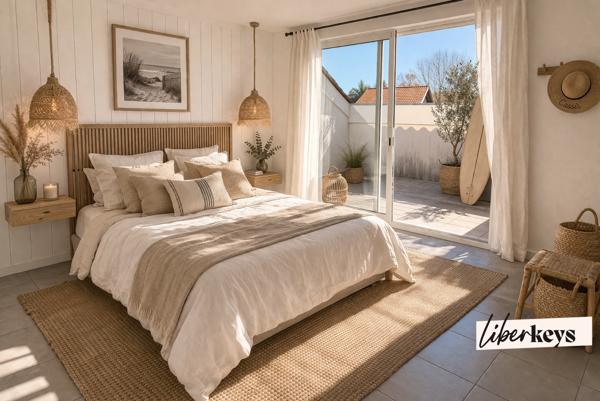 T3 duplex lumineux avec double terrasse – Calme 