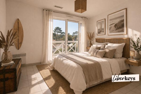 T3 duplex lumineux avec double terrasse – Calme 