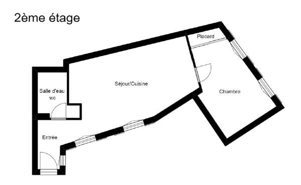 Enfants Rouges, Charmant T2 40 m2 à vendre