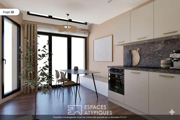 Maison neuve avec toit terrasse