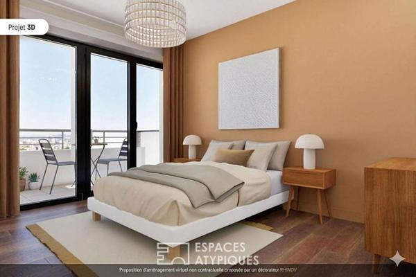 Maison neuve avec toit terrasse