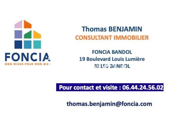 À vendre Studio 23 m² - Bandol 83150