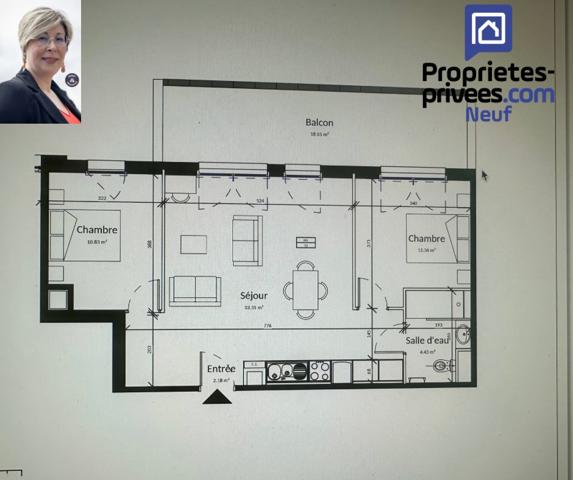 Appartement Pleurtuit 62.15 m2 LMP/LMNP