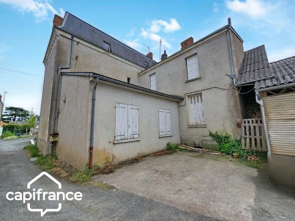 Thouars centre – Bien à rénover 210 m² avec 3 garages – Fort potentiel locatif