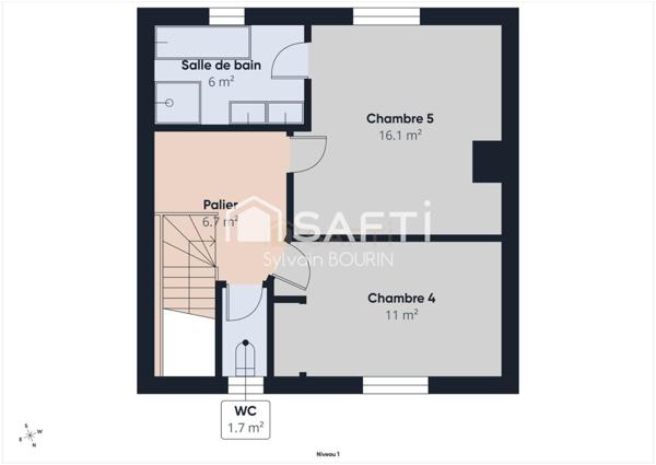 Grande maison familiale avec piscine – 6 chambres – 169 m² – Jassans-Riottier