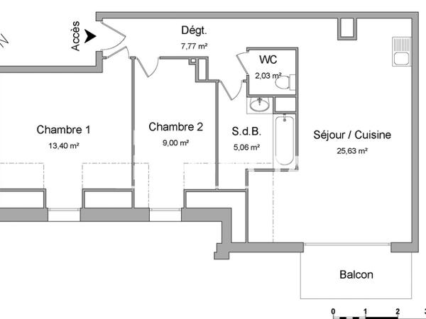 Location Appartement 3 pièces 62.89 m² - 224 RTE DE NEUFCHATEL Bihorel 76420