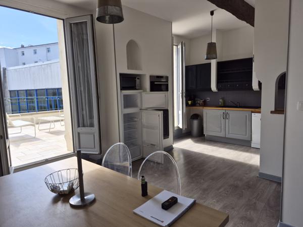 Colocation en appartement triplex T5 à louer – Terrasse et vue sur la Vienne