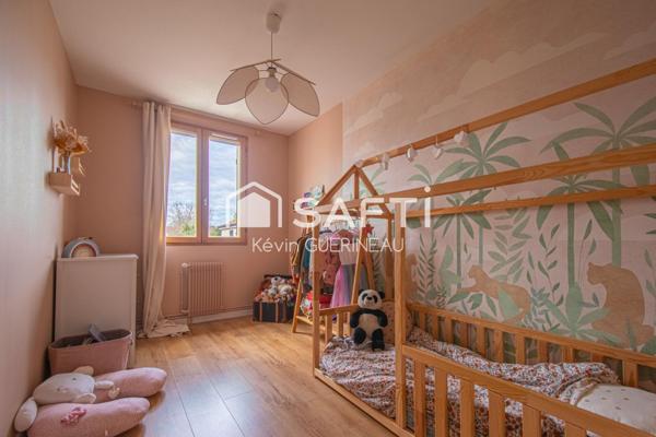 Maison T4 rénovée, garage et jardin