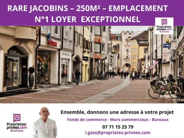 69002 LYON - Boutique 250 m² - Presqu'île - Quartier Jacobins - Emplacement premium