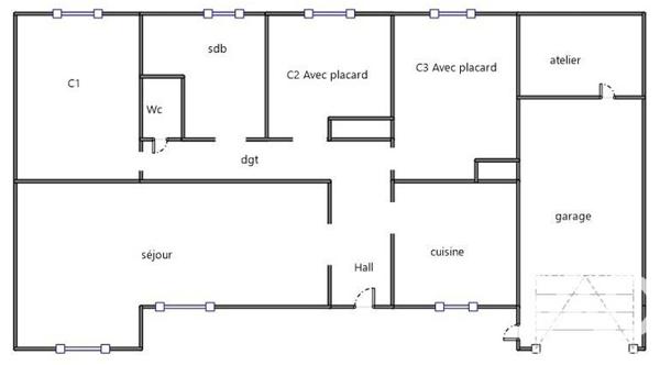 Maison à vendre 4 pièces 91,05 m² Buellas
