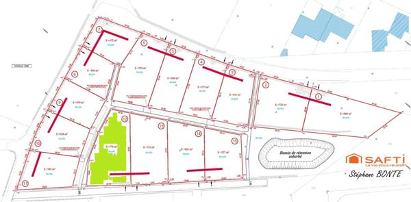 Terrain de 776 m² viabilisée (lot 12) – Le Puy