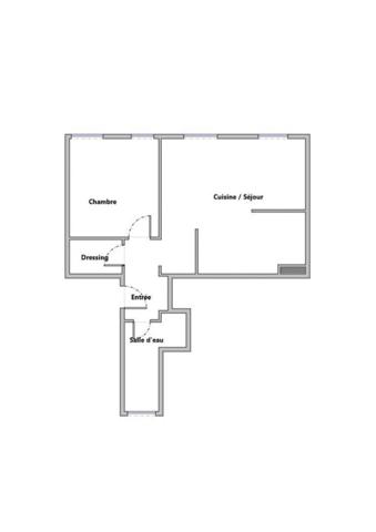 Appartement à vendre 2 pièces 44,38 m² Asnières-sur-Seine