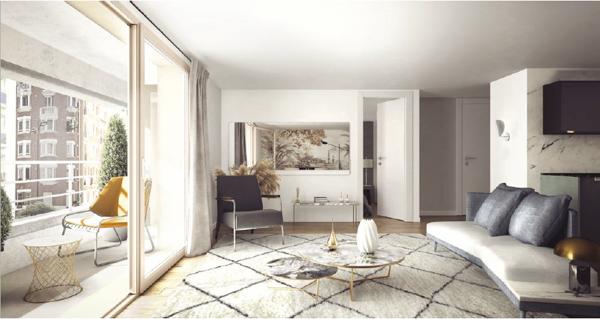 Paris 18e - Jules Joffrin - 5 pièces - 4 chambres - 127 m² - Terrasses 12.09 m²