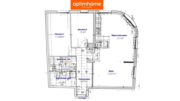 Appartement à vendre 4 pièces PARIS 19EME ARRONDISSEMENT - LAUMIÈRE (75)