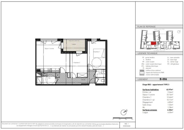 Appartement Type 3 à 5 min de l'hyper centre