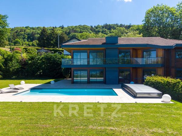 LUCINGES (74380) – SPLENDIDE PROPRIÉTÉ CONTEMPORAINE DE PRESTIGE DE 460 M² – VUE PANORAMIQUE ET PISC