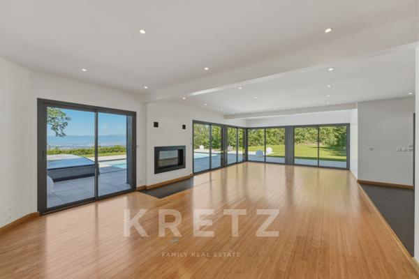 LUCINGES (74380) – SPLENDIDE PROPRIÉTÉ CONTEMPORAINE DE PRESTIGE DE 460 M² – VUE PANORAMIQUE ET PISC