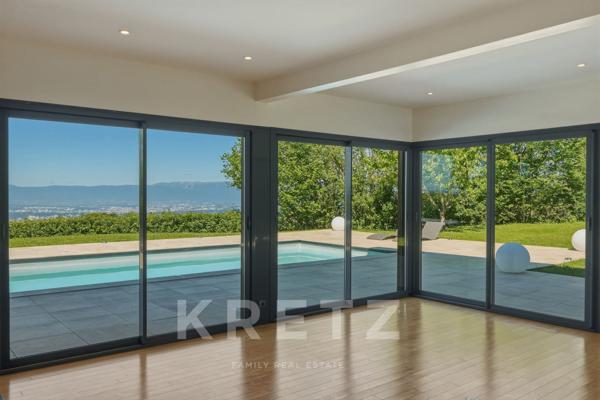 LUCINGES (74380) – SPLENDIDE PROPRIÉTÉ CONTEMPORAINE DE PRESTIGE DE 460 M² – VUE PANORAMIQUE ET PISC