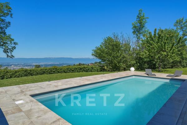 LUCINGES (74380) – SPLENDIDE PROPRIÉTÉ CONTEMPORAINE DE PRESTIGE DE 460 M² – VUE PANORAMIQUE ET PISC