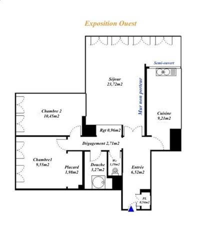 Charenton-Le-Pont, Quai des Carrières, Appartement 3 pièces de 70 m²