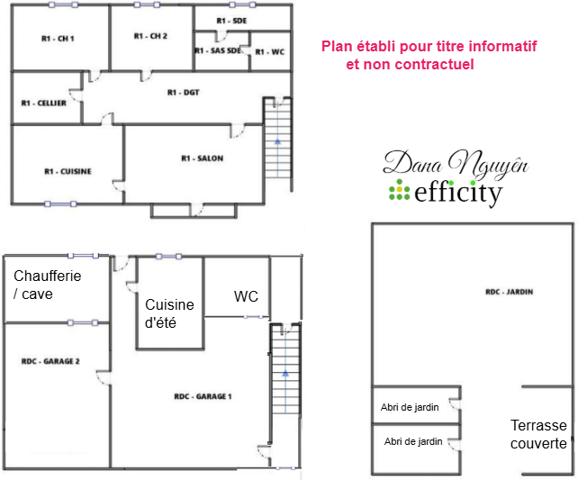 Maison 4 pièces - 85 m² Exclusivité efficity