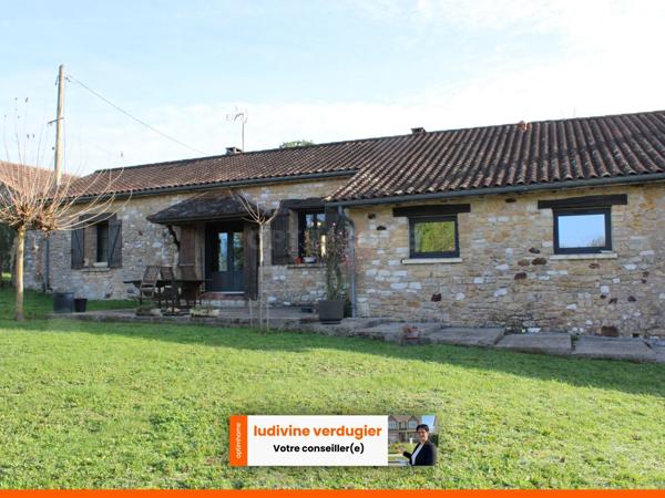 Maison à vendre à PAULHIAC 47150 Authenticité absolue, pierres apparentes, 2,7 Hectares de nature