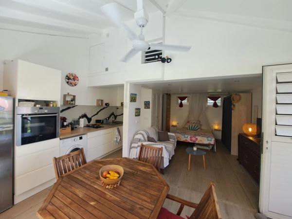 Studio rénové avec terrasse et vue verdoyante – Saint-François