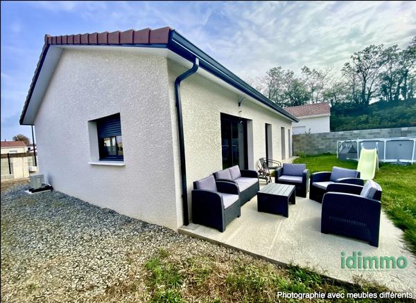 MAISON RÉCENTE (2023) EN LOTISSEMENT ACCESSIBILITÉ PMR DE 80M2 - RT 2012 AVEC UN TERRAIN DE 488 M2 À ANDAN Andancette (26140)