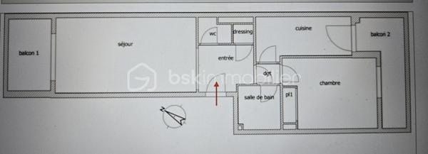 Appartement de 55 m²