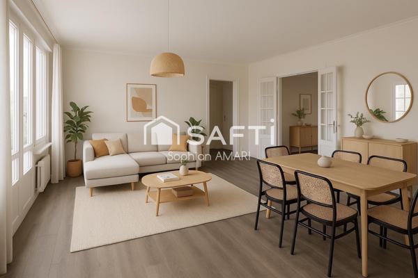 Appartement familiale de 3 chambres divisible