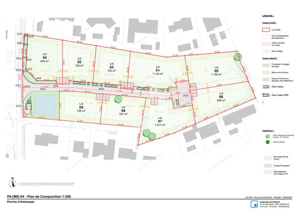 A VENDRE 84360 LAURIS TERRAIN CONSTRUCTIBLE DE 753M² A 1017M²