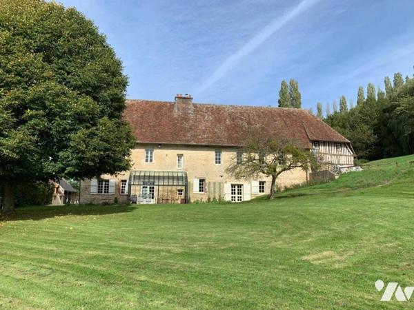 LISIEUX Nord Propriété 24ha Manoir 7 chambres, piscine, étang